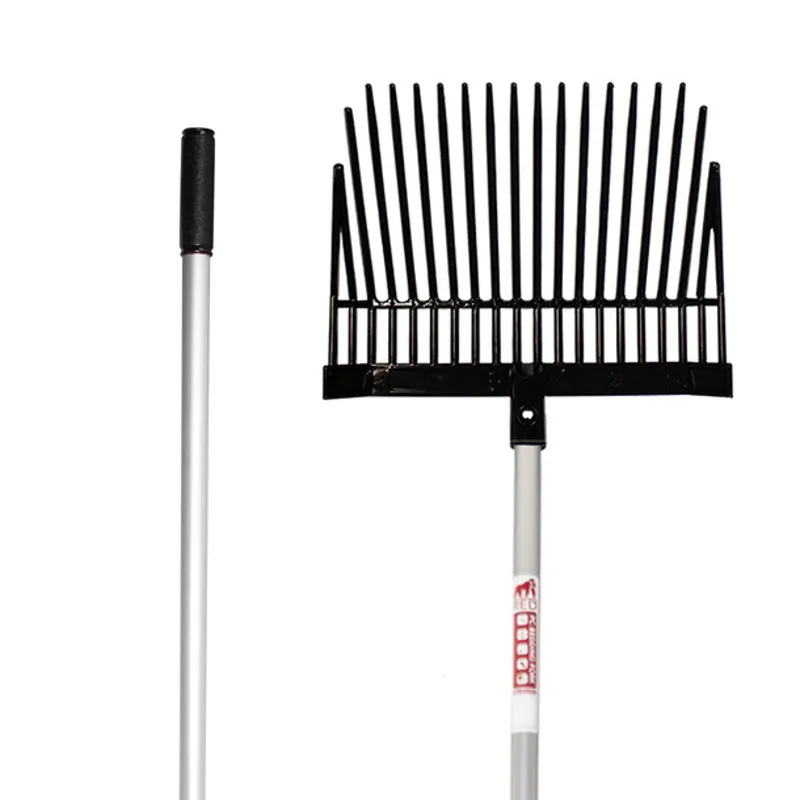 Red Gorilla Bedding Fork with Straight Handle in Black-1